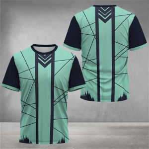 [Local Stock] VCC Badminton Tennis Sports Mens T Shirt Casual O-neck Loose Short Sleeve Tops Fashion 3D Print Gym T-shirt Man Outdoor Running Tee