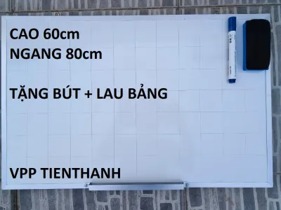 Bảng mica viết bút lông kích thước 60 x 80cm tặng bút lau bảng
