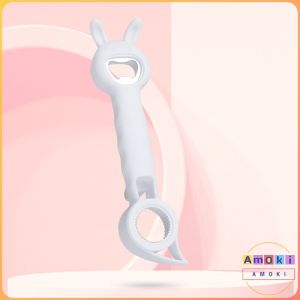 Amoki Creative Multifunction 4 in 1 Bottle Can Opener household Beer Beverage Cap Opener Cute Ears