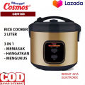 Cosmos CRJ-9308 Rice Cooker Stainless Steel Kapasitas 2 Liter 3in1 CRJ9308/Magic Com/ CRJ 9308-Gold. 
