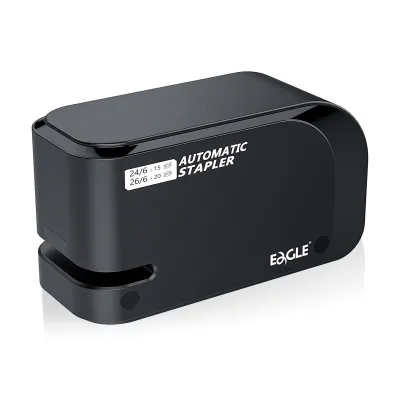 【Kovo Zone123】 Eagle Automatic Electric Stapler 20 Sheets Capacity With Free 2000 Staples Dual Power Supply School Binding Supplies