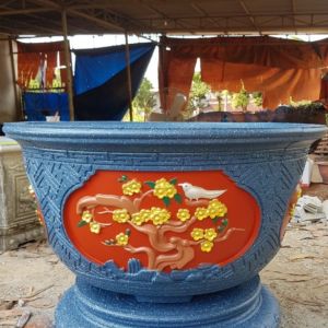 Khuôn đúc chậu cảnh tròn 80 và chân đôn (khuôn chậu ABS có lòng trong)