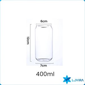 LoviRa Creative Coca Cola Can Glass Cup Summer Juice Milk Beer Cup Juice Glass Fashion and Simplicity