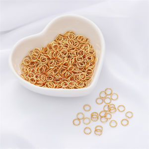 50 Chiếc Vòng Nhảy Bằng Đồng Giữ Màu Mạ Điện Chất Lượng Cao 14K/18K Vòng Chia Đầu Nối Để Tự Làm Phụ Kiện Trang Sức