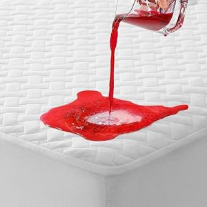 Rokduk Waterproof Mattress Protector Queen Ultra Cooling Mattress Cover Hypoallergenic Premium Knit Breathable Noiseless Bed Pad Protector Deep Pocket (Vinyl Free)