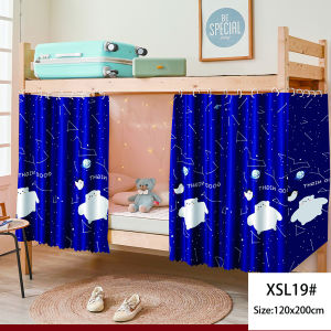 Dormitory Bed Curtain 48FT/1.2m Student Private Bunk Dormitory Desk Curtain Blackout Bed Curtain With Free Rope