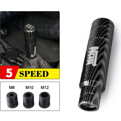 BRIDE 5 Speed Shape Manual Transmission Shifter Lever Knob Carbon Fiber Style Gear Shift Knob 13CM Length