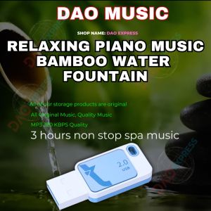 3 HOURS SPA MUSIC BAMBOO FOUNTAIN PIANO MUSIC | USB FLASH DRIVE | MP3 320 KBPS QUALITY