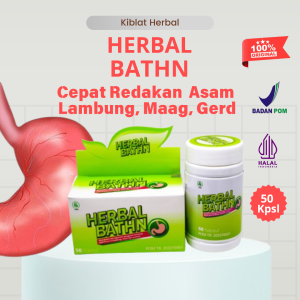 Obat Herbal Bathn Naturafit - Bantu Atasi Maag Asam Lambung Gerd Perut Kembung Mual Nyeri Perut Diare Pencernaan