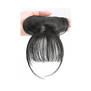 YOYO CHARMING Vô hình Che đậy hoàn toàn Sợi nhiệt độ cao Sợi tổng hợp Kẹp trong Với Toupee Tóc mái giả Tóc mái Kẹp tóc 3D Air Bangs