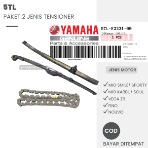 (5TL) PAKET 2 JENIS KARET TENSIONER + RANTAI KETENG MIO SMILE/ SPORTY/ SOUL/ KARBU VEGA ZR FINO
