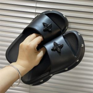 Free Shipping Y2K Style 5Cm WomenS Thick-Soled Slippers New Summer Outdoor Wear Summer Sandals For Going Out