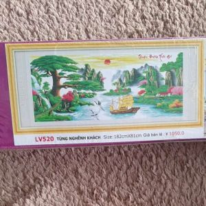 [ FREESHIP MAX]Tranh đính đá thuận buồm xuôi gió Lv520 KT 182×81cm[Tranh Hà Đoàn]
