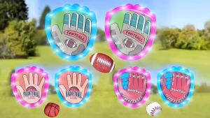 [SG Seller]Children Luminous Sticky Target Ball Toy Outdoor Softball Sports Toy Outdoor Leisure Party Parent-Child Interaction Gift Toy