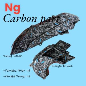 Forged tutup Filter dan Keongan air duck Yamaha freego gear 125