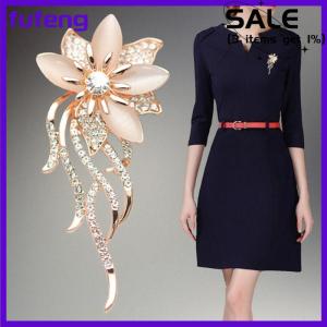 fufeng Opal Hoa Trâm Rhinestone Pha Lê Trâm Pin Wedding party phụ nữ trang sức