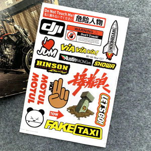 2 Set of PVC Material Dinosaur Shaped Monster Energy Stickers and Motorcycle Peripheral Brand Stickers Helmet Waterproof Modified Decals 46 Rossi Stickers Electric Vehicle Bicycle Skateboard Decorative Stickers