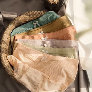 Quần lót nữ Cotton kháng khuẩn cao cấp đính nơ Freeship Quần lót nữ viền ren co giãn 4 chiều - Quần chip nữ - Quần xì nữ - Quần lót của nữ - QL12