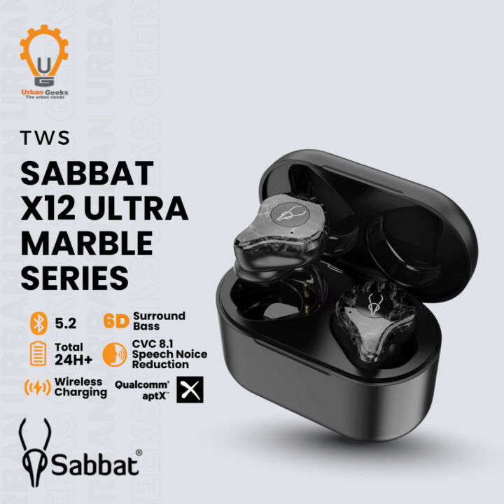 Bluetooth Earbuds Sabbat X12 Ultra Wireless Charging SABBAT X12