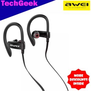 TG Awei ES-160i Ear-Hook Music Headphone High Quality Lightweight HiFi Bass Sound 3.5mm Plug In-Ear Wired Earphone