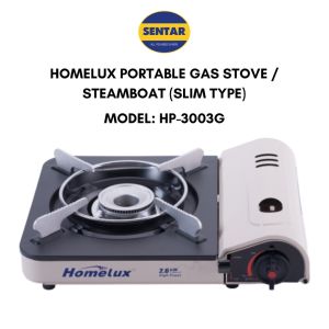 [100% Original] Homelux Portable High Power Gas Stove/Steamboat Cooker (HP-3003G)