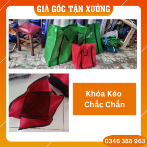 [Sản Xuất Theo Yêu Cầu] Túi Vải Chống Thấm Có Khóa Kéo
