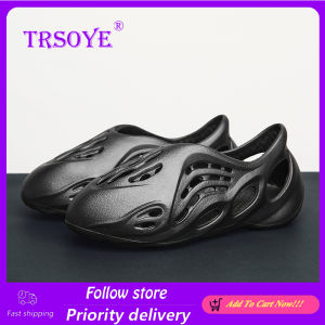 TRSOYE Mens Sandals Hole Shoes Mens Korean Version of The Trend of Summer Non-slip Soft-soled Beach Shoes Baotou Sandals Slippers 36-49 S12 S13 S14