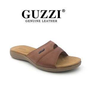 Guzzi Women Comfort Leather Slide Sandals Slip-On Casual (Kasut Perempuan) GLS-60015