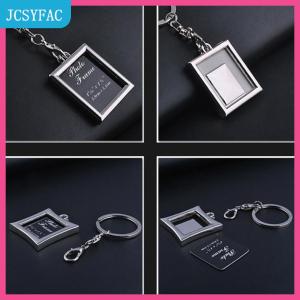 JCSYFAC 1 chiếc móc chìa khóa khung ảnh trong suốt trong suốt sang trọng Móc chìa khóa
