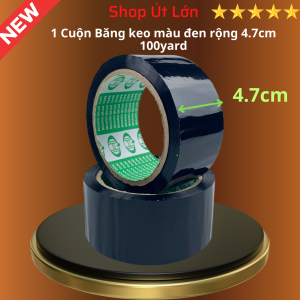 1 Cuộn băng keo màu đen rộng 4.7cm 100yard