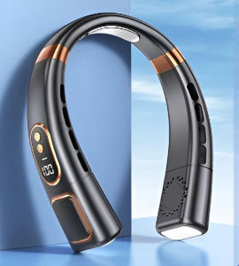 Hanging Neck Air Cooler Five-speed Wind 360° Three-dimensional Air Output Rechargeable Outdoor Fan