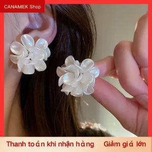CS Trắng Acrylic Hoa Bông Tai Cho Phụ Nữ Lãng Mạn Đảng Wedding Bông Tai Đơn Giản Thời Trang Stud Bông Tai Đồ Trang Sức Cô Gái Quà Tặng