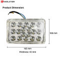 MSM-9804 Motorcycle Barako 175 LED Headlight 18 Led with angel eye. 
