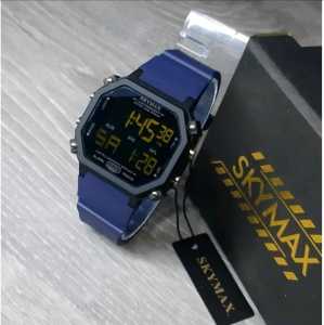 BEST SELLER -- JAM TANGAN PRIA SKYMAX DIGITAL JAM TANGAN PRIA SPORT FITUR LENGKAP KACA ANTI GORES ( FREE BOX DAN BATERAI )