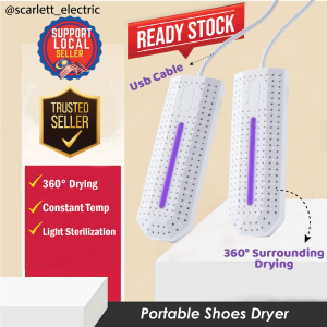 Portable USB Shoe Dryer Dehumidifier Sterilizer Pengering Kasut Anti Odor Fast Drying Moisture Control