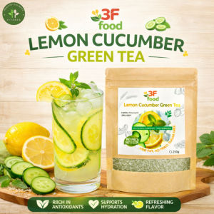 Lemon Cucumber Green Tea 100% Natural Digestive Support & Healthy Gut Skin Whitening