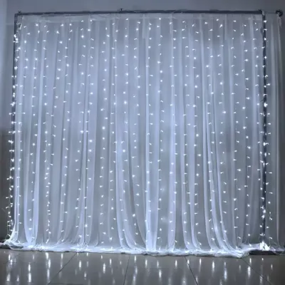 Lampu Dekorasi Tumbler Model Tirai / LED Curtain Light 3 x 3 Meter