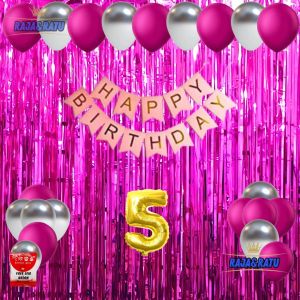 Paket Set Pesta Ulang Tahun Dekorasi Happy Birthday Anak-anak Cowok Dan Cewek Dekorasi Ultah Simple