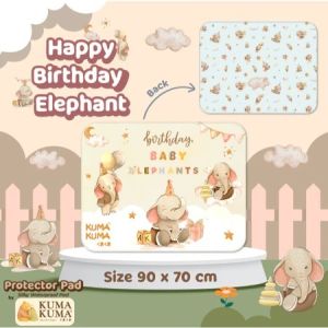 Kuma Kuma Alas Ompol Bayi Waterproof | Protector Pad Perlak 90x70cm