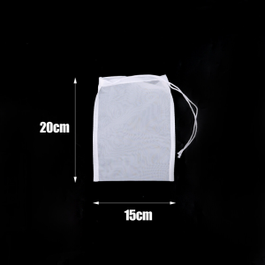 100 Mesh Soya Milk Filter Bag Vegetable Juice Strainer Bags Tea Bag / Food Grade Reusable Nylon Strainers for Wine & Nuts & Yoghurt & Oil
