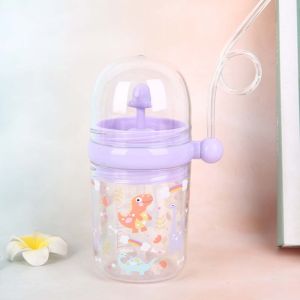 GOYUH Những cậu bé 250ml Phim hoạt hình Cho trẻ em Cá voi vui nhộn Cốc uống nước Nhựa Bình cho ăn Cốc nước dành cho trẻ em