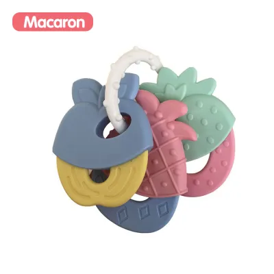 Aikoky Soft Baby Rattles Teether Toy Baby Teether Silicon BPA FREE Set Titer For Baby Food Grade Material BPA Free