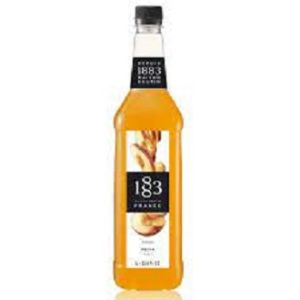 MAISON ROUTIN 1883 Peach Syrup 1L – French Gourmet Flavor for Milk Tea Coffee Cocktails & Desserts-Refreshing & Fruity
