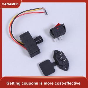 【CANAMEK】 Bộ 3 món phụ kiện sạc cho máy phun điện gồm công tắc nguồn điều chỉnh tốc độ 12V phụ kiện máy phun điện