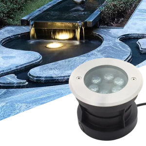 Đèn LED Âm Nước Chôn Tường 24V 6W Đèn Âm Sàn Bể Bơi Chiếu Sáng Hồ Cá Sân Vườn Tiểu Cảnh