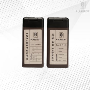 Sữa Tắm Dầu Gội Cho Nam Hương Nước Hoa Rebellious 2In1 Thương Hiệu Sigscent 375ml COMBO 2