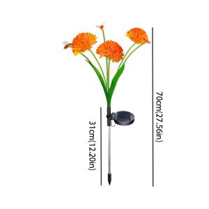 FOUNDTWO Chống thấm nước Đèn sân vườn chạy bằng năng lượng  trời Thiết kế lắc lư Cam sáng Đèn sân vườn tổ ong Trang trí Có hoa Đèn ong năng lượng  trời Vườn