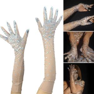 1 cặp masquerades mắt lưới găng tay phụ nữ găng tay thời trang sang trọng mắt lưới găng tay cho chụp ảnh và chủ đề bên