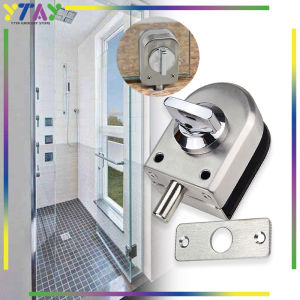 Kaca Pintu Kunci/Lock Kunci Pintu Kaca /Glass Door Lock/Kunci Kaca/ Rotary Knob Buka Tutup Push Sliding Gate Lock