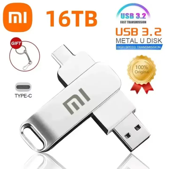 Flashdisk Logam Xiaomi TYPEC Flashdisk OTG USB 3in1 Kecepatan Tinggi Driver Flash Logam ...